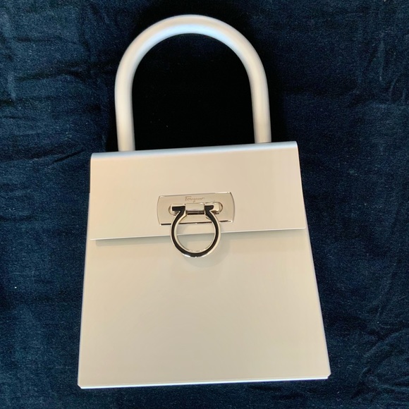 Salvatore Ferragamo Gancini Metal Handbag. - Picture 2 of 16